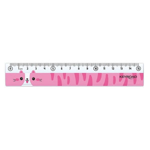 Pravítko KEYROAD - 15 cm, zvířecí motiv, asort