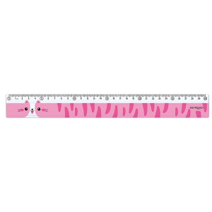 Pravítko KEYROAD - 30 cm, zvířecí motiv, asort