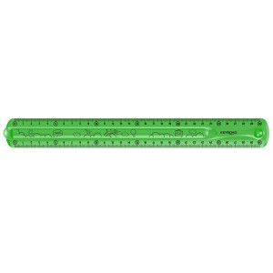 Pravítko KEYROAD Flexi 30 cm, ohebné, zelené
