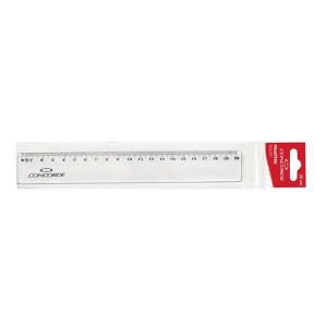 Pravítko Concorde 20cm, závěs, transparentní