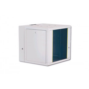 Digitus 12U nástěnná skříň, Unique Series, 643x600x600 mm dvoudílná, otočná, šedá (RAL 7035)