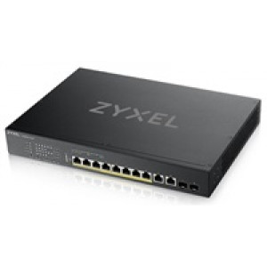 Zyxel XS1935-12HP, 8-port 90W Multi-Gigabit Smart Managed PoE++ 400Watt 802.3bt Switch, 2x 10GbE, 2 SFP+ Uplink, hybrid