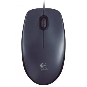 Logitech myš M100/ 3 tlačítka/ 1000dpi/ USB/ šedá