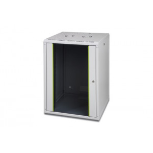 Digitus 16U nástěnná skříňka, Unique Series  820x600x600 mm, barva šedá (RAL 7035)