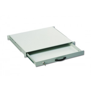 Digitus 19" uzamykatelný šuplík na klávesnici 1U šedý RAL 7035