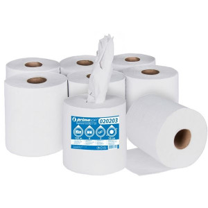 Papírové ručníky v roli, 2vrstvé, bělený recykl