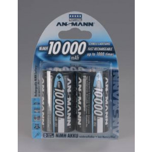 Ansmann akumulátor D NiMH 10000 mAh (2 ks)