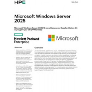 HPE Microsoft Windows Server 2025 16-core Datacenter Reseller Option Kit (CZ EN Russia Pol Sw)