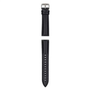 Garett univerzální řemínek 20 mm, černý se stříbrným zapínáním, ekokůže
