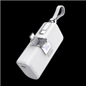 TRUST powerbanka PACTO 5000 PD POCKET, bílá