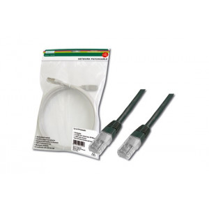 Digitus Patch Cable, UTP, CAT 5e, AWG 26/7, měď, černý 10m