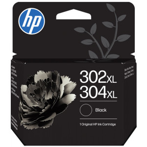 HP 302XL/304XL černá inkoustová kazeta, B7RT9AE originál