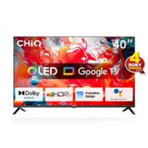 BAZAR - CHiQ L40QH7G TV 40", QLED, Full HD, Google TV, Frameless, Dolby Audio, dbx-tv, HDR 10 - Poškozený obal (Komplet)