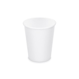 Papírové kelímky-na teplé nápoje, 280 ml,bílé,50ks