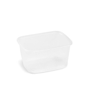 Plast.misky-hranaté,300 ml,10,8x8,1 cm,čiré,100ks