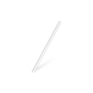 Slámky Jumbo - papírové, pr.8 cm, 15 cm,bílé,100ks