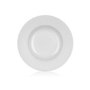 Hlub.talíře Banquet Diam.Line-bílé,22,2cm,sada 6ks