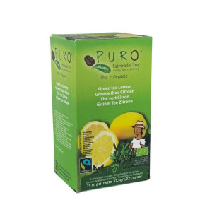 Zelený čaj Puro - citron, Fairtrade, Bio, 25x1,5 g