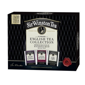 Kolekce černých čajů Sir Winston - 3x 10, 55,5 g