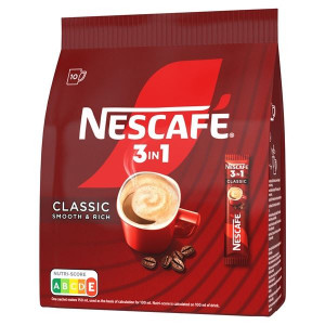 Kávový nápoj Nescafé Classic - 3v1, 10x 16,5 g