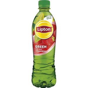 Ledový čaj Lipton - zelený s jahodou, 12x 0,5 l