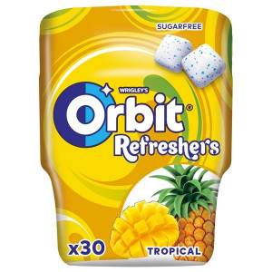 Žvýkačky Orbit Refreshers - tropic, dóza