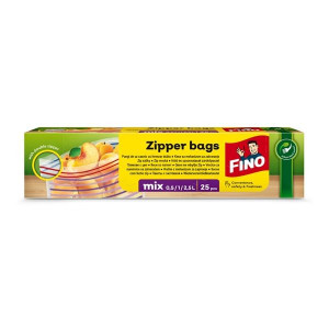 Zipové sáčky na potraviny FINO - mix, 25 ks