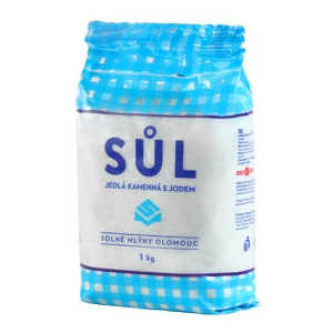 Sůl kamenná s jódem - 1 kg