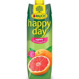 Džus Happy Day - happy růžový grep 1l