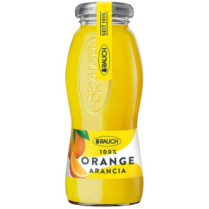 Džus Rauch - 100%, pomeranč, sklo, 24x 0,2 l