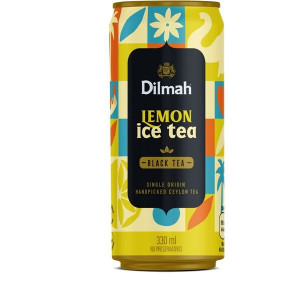 Led.čaj Dilmah - černý s citronem, plech 24x 0,33l