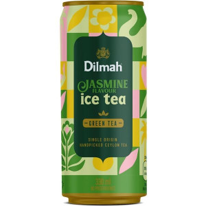 Led.čaj Dilmah - zelený, jasmín, plech 24x 0,33 l