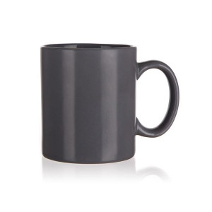Hrnek Banquet MAT - keramický, šedý, 350 ml