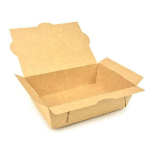 Papír.menuboxy EKO - kraft, 200x140x65,hnědé,200ks