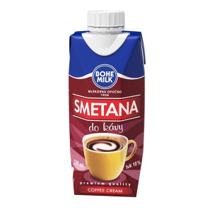 Smetana do kávy Bohemilk - 10 %, 0,33 l