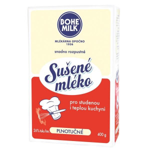 Sušené mléko Bohemilk - 26 %, plnotučné, 400 g