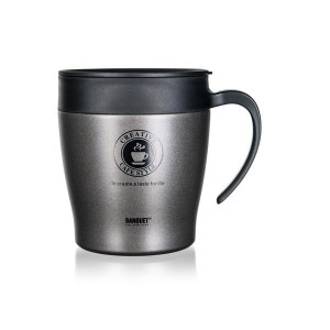 Termohrnek cestovní TAZZA - antracitový, 330 ml