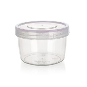Dóza plast.Lara - hermetická, kulatá, 500 ml, ks