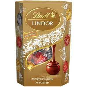 Čokoládové pralinky Lindor - zlatý mix, 200 g