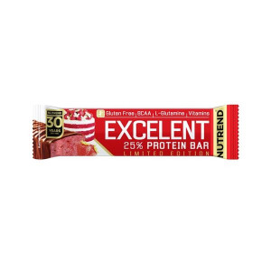 Protein tyčinka Nutrend-Excelent,jahodový dort,85g