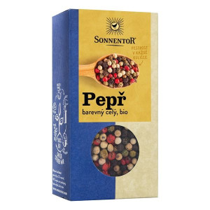 Pepř barevný - celý, bio, 50 g