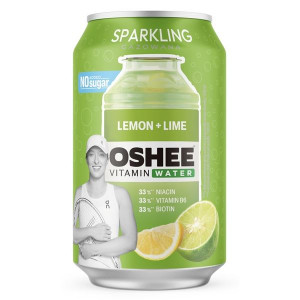 Vitamínová voda OSHEE -perlivá,citron,plech,0,33 l