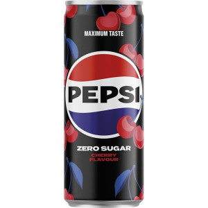 Pepsi Zero Sugar - Cherry, plech, 24x 0,33l