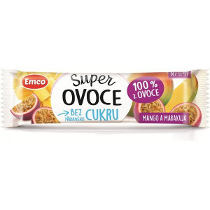 Tyčinka Emco Super ovoce - mango a marakuja, 30 g