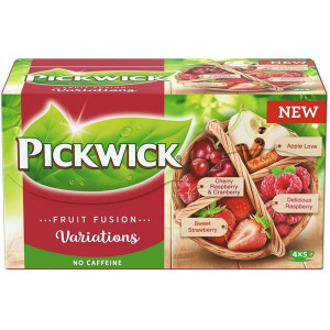 Ov.čaj Pickwick - var. 4 druhů, červené, 20x 1,9 g