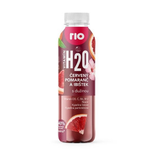 Vit. voda Rio H2O - červ.pomeranč/ibišek,6x 400 ml