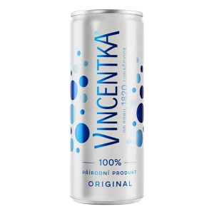 Minerální voda Vincentka - plech, 24 x 0,25 l