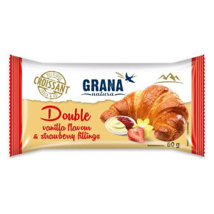 Croissant Grana - vanilka a jahoda, 60 g
