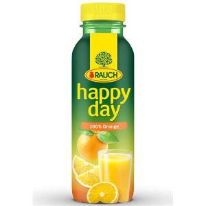 Džus Happy Day - 100%, pomeranč, pet, 12x 0,33 l