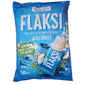 Oplatky Roshen - Flaksi, kokosové, 54 ks, 500 g
